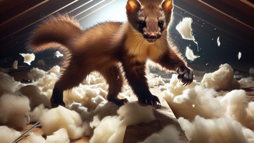 Czy kuny niszczą izolację dachu?