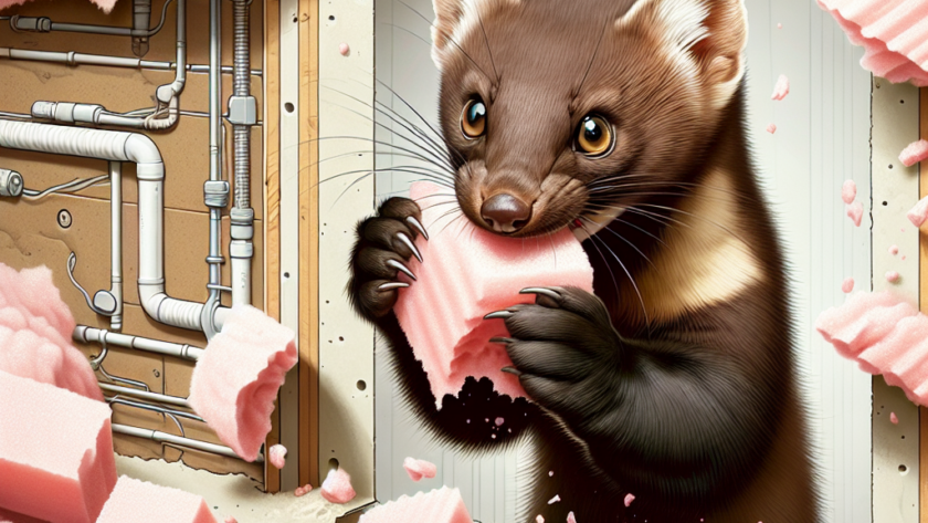 Czy kuna gryzie styropian