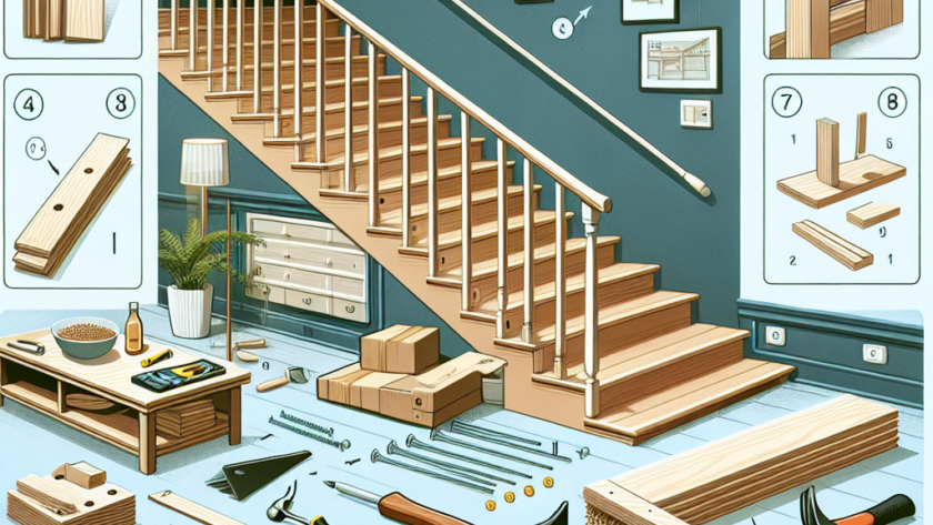 Schody drewniane do samodzielnego montażu – krok po kroku, jak je zamontować w domu