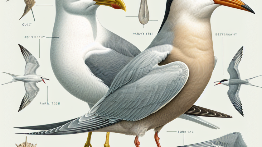 Mewa a rybitwa – różnice w wyglądzie