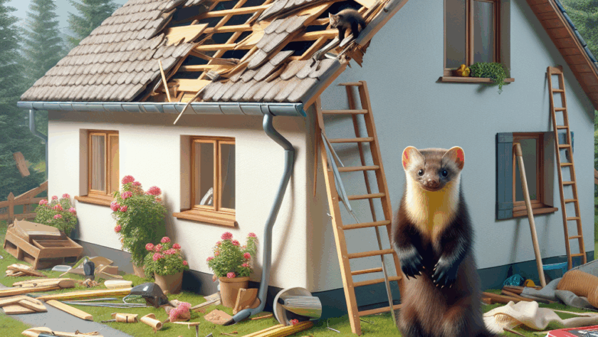 Co zrobić, gdy kuna zniszczy dach – plan działania krok po kroku