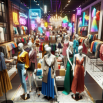 Prezentacja towarów w sklepie odzieżowym z pomocą materiałów POS